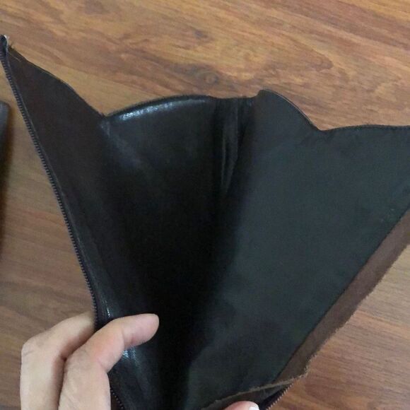 Vintage Max De Carlo unique leather boots with fur trim 8.5 - Picture 6 of 8